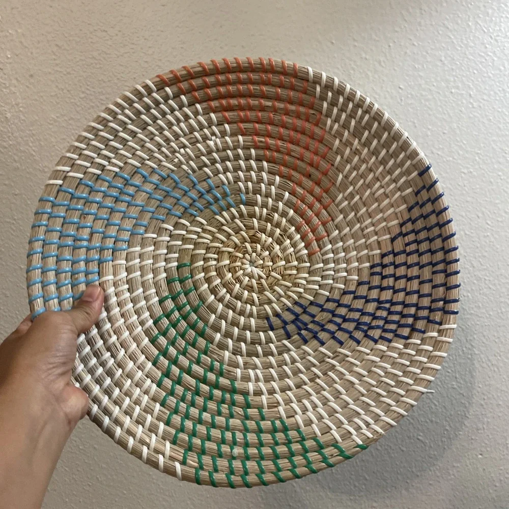 Colorful Handwoven Basket‎ Decor Wall Hanging 13